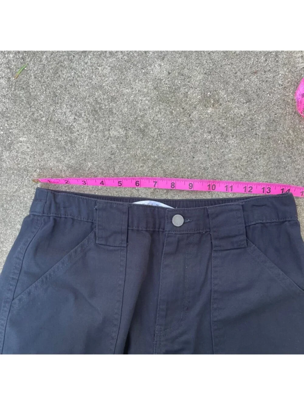 Tinseltown Black Cargo Pants Womens 7 9 M Wide Leg Baggy Y2K Utility 100% Cotton